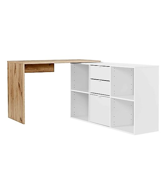 mokebo Eckschreibtisch Der Produktive (mit 2 günstig online kaufen