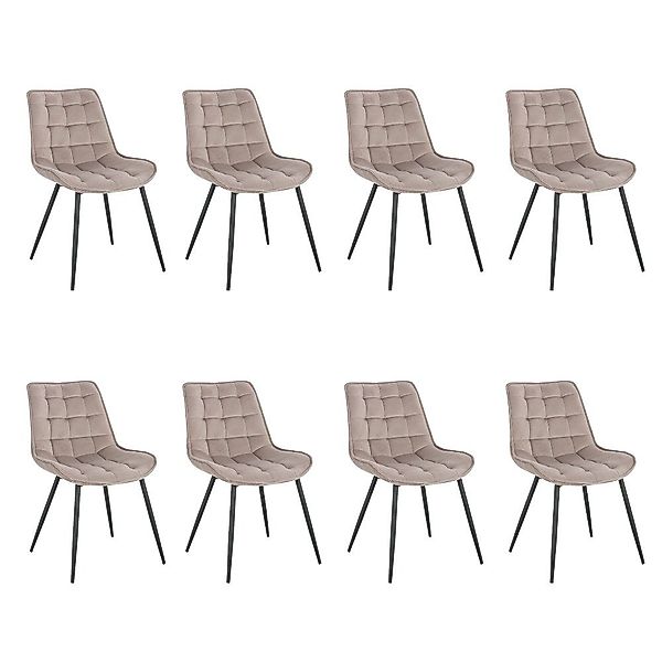 HOME DELUXE Esszimmerstuhl Polsterstuhl 2er - günstig online kaufen