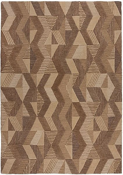 FLAIR RUGS Wollteppich "Asher" rechteckig 10 mm Höhe Geometrischer moderner günstig online kaufen