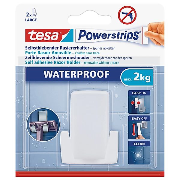 tesa Klebehaken tesa Rasiererhalter Powerstrip weiß, günstig online kaufen