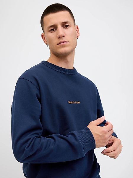 Jack & Jones Herren Sweatshirt JORNORREBRO EMB SWEAT CREW - Relaxed Fit günstig online kaufen