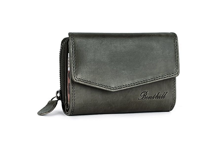 Benthill Geldbörse Damen Echt Leder Portemonnaie RFID Portmonee viel Karten günstig online kaufen