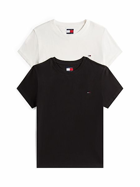 Tommy Jeans T-Shirt "TJW 2PACK C-NECK TEE" Packung, 2er, 2 Stk. tlg. mit Lo günstig online kaufen