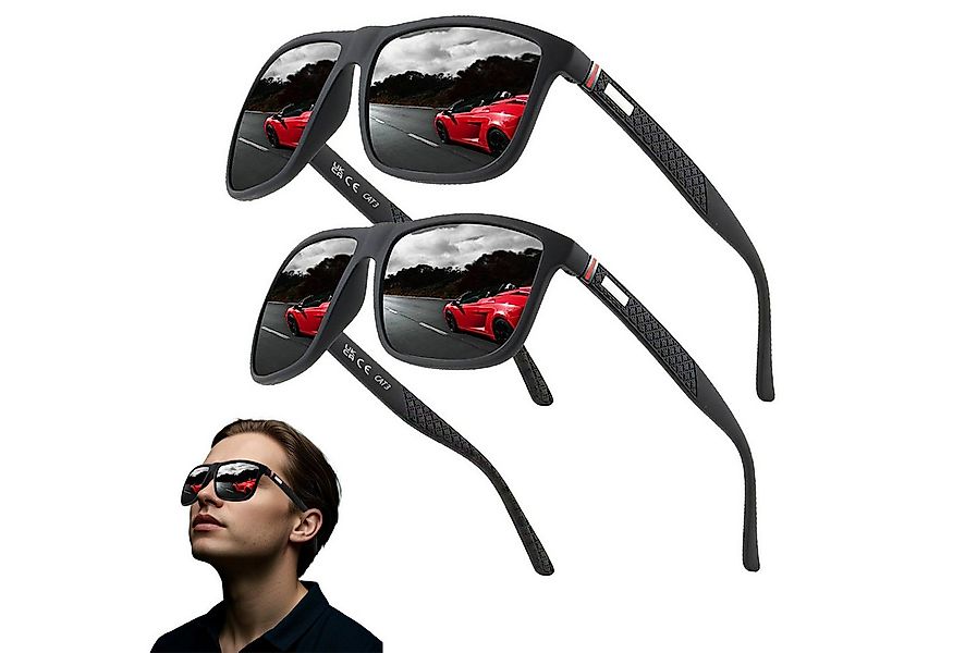 REDOM Sonnenbrille 2Paar polarisierte Outdoor Brille Set Sportbrille (Reise günstig online kaufen