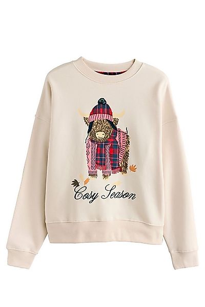 Next Sweater Sweatshirt mit weihnachtlicher Grafik, Hamish (1-tlg) günstig online kaufen