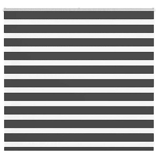 vidaXL Doppelrollo Schwarz 160x100 cm Stoffbreite 155,9 cm Polyester 401422 günstig online kaufen