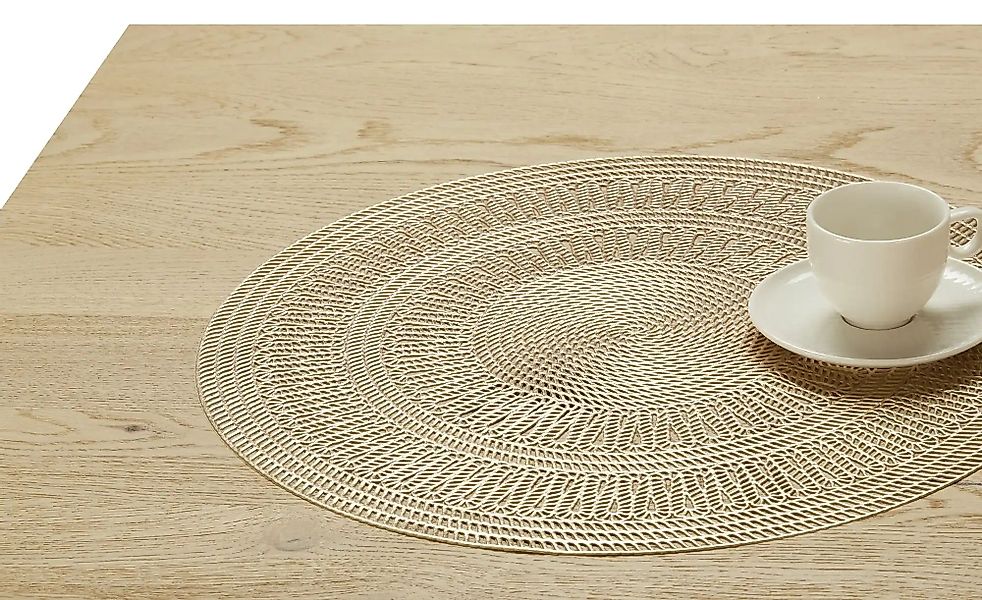 Platzset   ¦ gold ¦ Kunststoff ¦ Maße (cm): H: 0,2  Ø: 38 Weihnachten - Höf günstig online kaufen