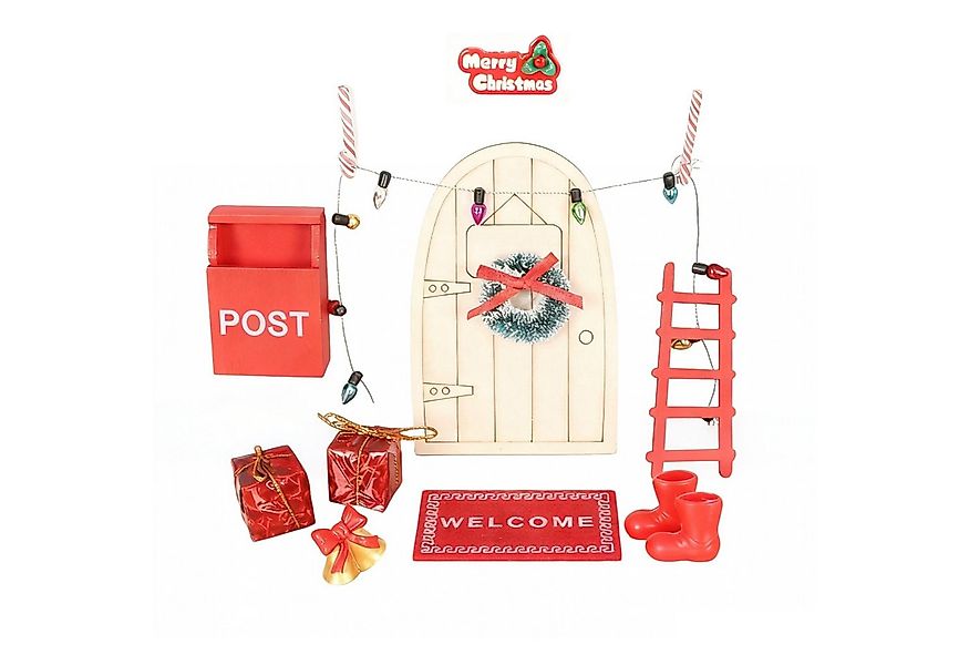 Coonoor Kreativset Wichteltür Set,Weihnachten Wichteltür Zubehör,Weihnachts günstig online kaufen