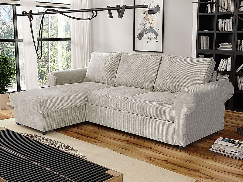 MIRJAN24 Ecksofa Monaco Cord, mit Schlaffunktion günstig online kaufen