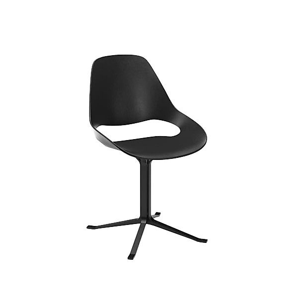 Stuhl FALK Kollumne Stahl schwarz ohne Polster günstig online kaufen