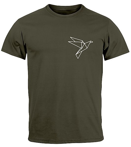 Neverless Print-Shirt Herren T-Shirt Aufdruck Vogel günstig online kaufen