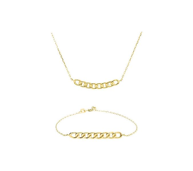 Suzan Gold Schmuckset Suzan Gold® Goldkette Damen, Echtgold Schmuckset mit günstig online kaufen
