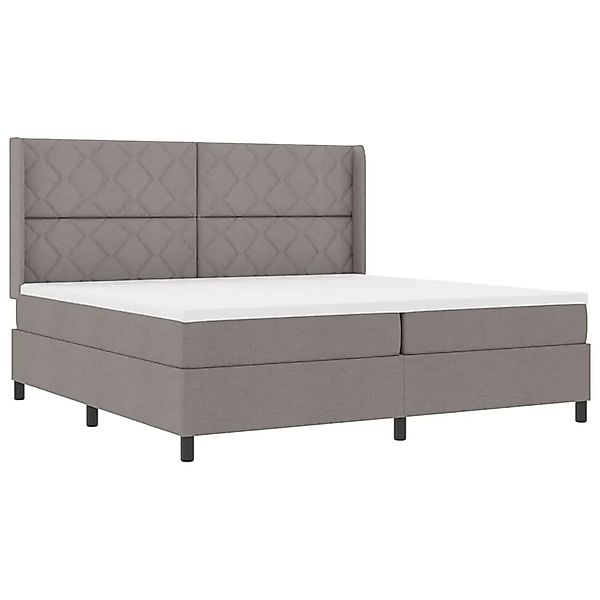 vidaXL Boxspringbett mit Matratze Taupe 200 x 200 cm Stoff 3341732 günstig online kaufen