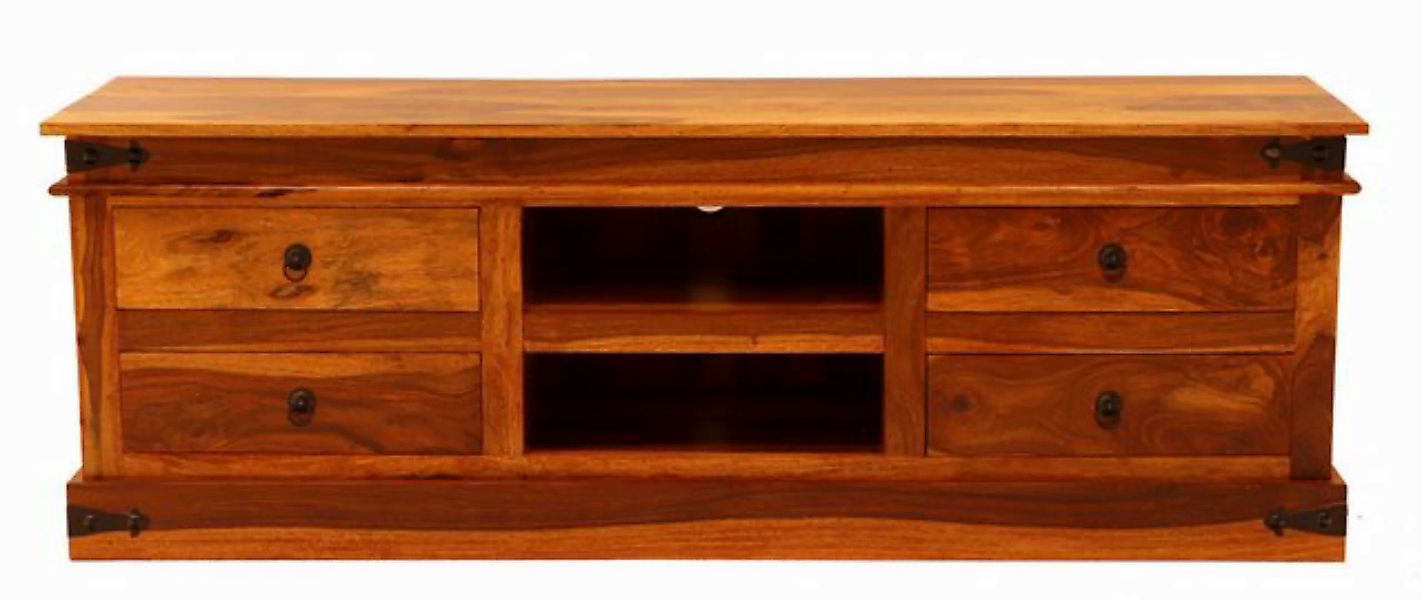 Indischesmoebelhausde TV-Schrank Fernsehtisch Jali 160x55x45 aus indischem günstig online kaufen