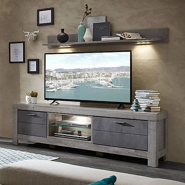 TV Board mit LED Beleuchtung 180 cm breit günstig online kaufen