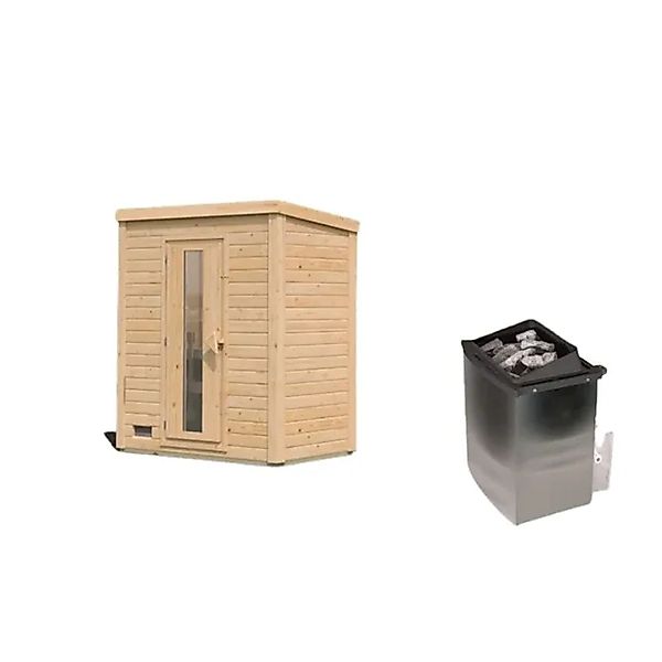 Chillroi 38mm Saunahaus Melo 0 Inklusive Ofen 9kW Integrierte Steuerung Hel günstig online kaufen