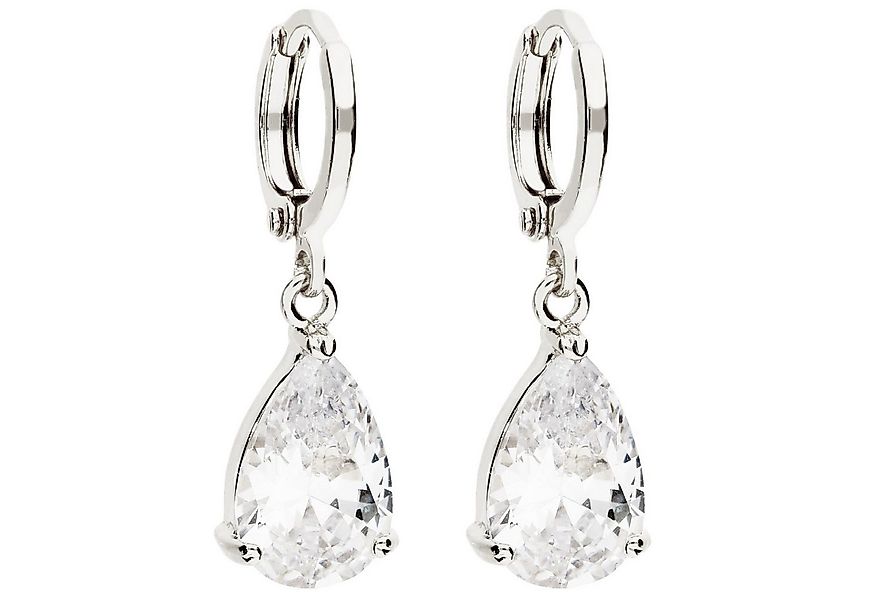 LÖB Paar Creolen Damen Ohrringe Hängend Creolen Tropfen Zirkonia Stein Anhä günstig online kaufen