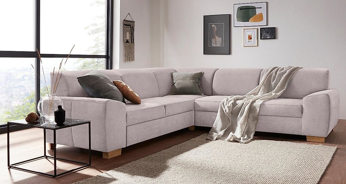 DOMO collection Ecksofa "Incanto L-Form", wahlweise mit Bettfunktion günstig online kaufen