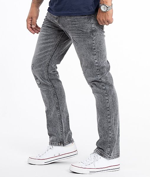 Rock Creek Regular-fit-Jeans Herren Jeans Stonewashed günstig online kaufen