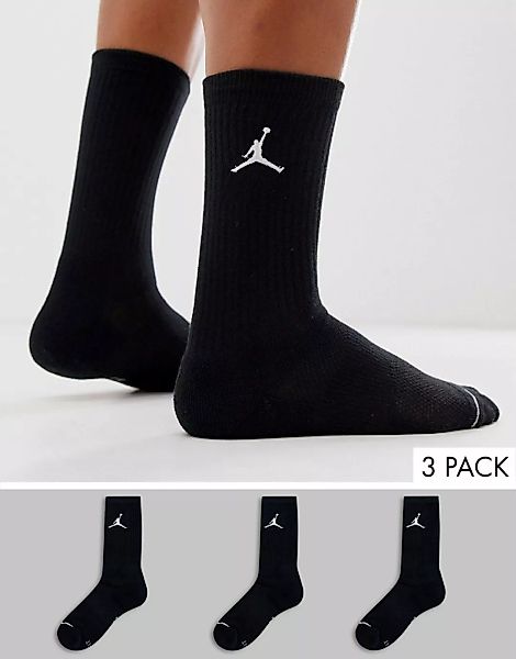 Nike Jordan – 3er-Pack Socken in Schwarz mit Logo günstig online kaufen