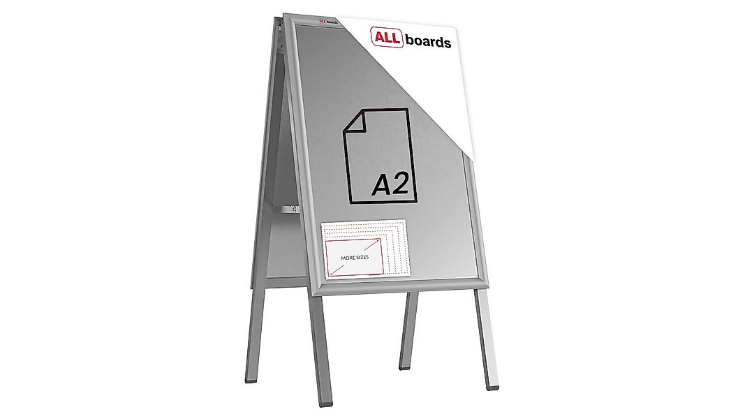 ALLboards Einzelrahmen ALLboards Doppelseitige Werbetafel Kundenstopper günstig online kaufen
