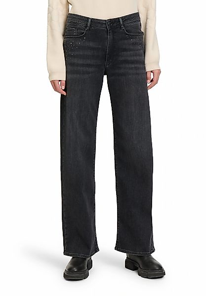 Betty&Co High-waist-Jeans "Damen High Waisted-Jeans mit Strass" günstig online kaufen