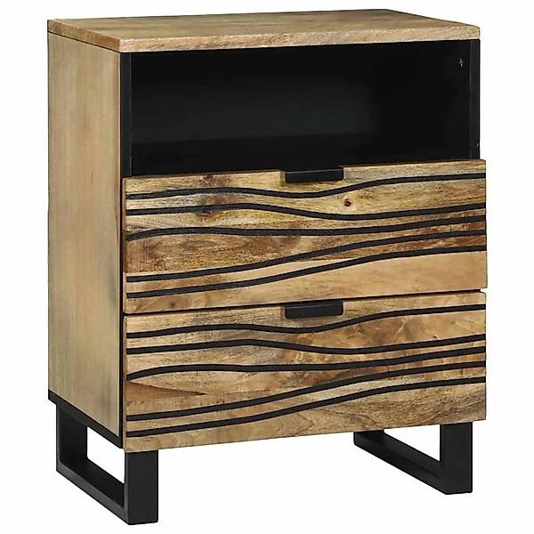 vidaXL Nachttisch Braun 50 x 33 x 60 cm Massives Mangoholz 4017946 günstig online kaufen