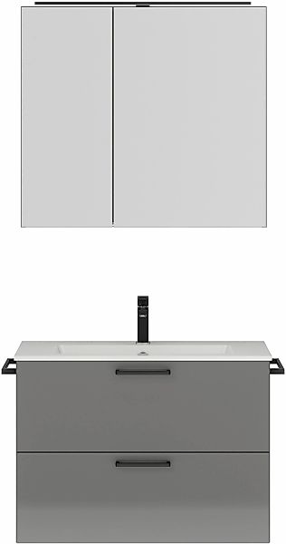 nobilia® Badmöbel-Set »Tolvina«, (2 St., vormontiert, mit Soft-Close), inkl günstig online kaufen