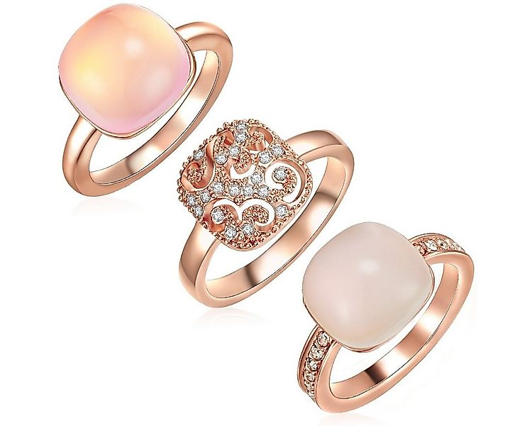 Lulu & Jane Fingerring roségold, Metall-Legierung günstig online kaufen