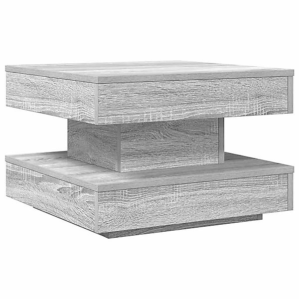 vidaXL Couchtisch 360-Grad Drehbar Grau Sonoma 50x50x34,5 cm 858475 günstig online kaufen