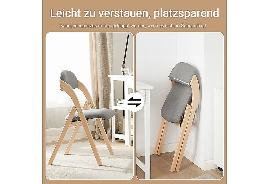 SoBuy Klappstuhl FST92, Klappstuhl Küchenstuhl mit gepolsterter Sitzfläche günstig online kaufen