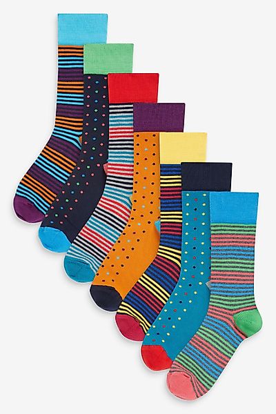 Next Kurzsocken Gemusterte Socken im 8er-Pack (8-Paar) günstig online kaufen