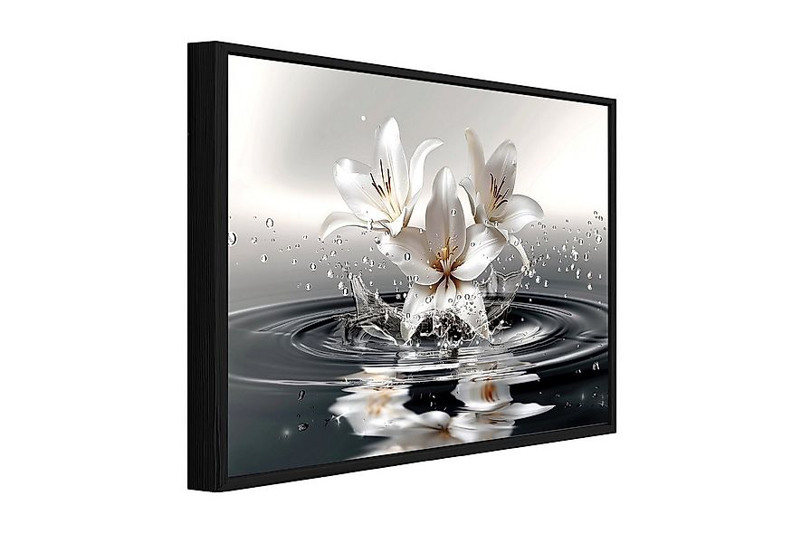 Wallarena Leinwandbild Abstrakt Blumen Modern Wandbilder Wand Deko XXL Bild günstig online kaufen