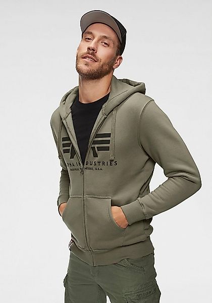 Alpha Industries Kapuzensweatjacke "BASIC ZIP HOODY" Baumwollmischung, regu günstig online kaufen