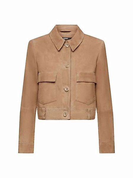 Esprit Collection Lederjacke Jacke aus Veloursleder günstig online kaufen