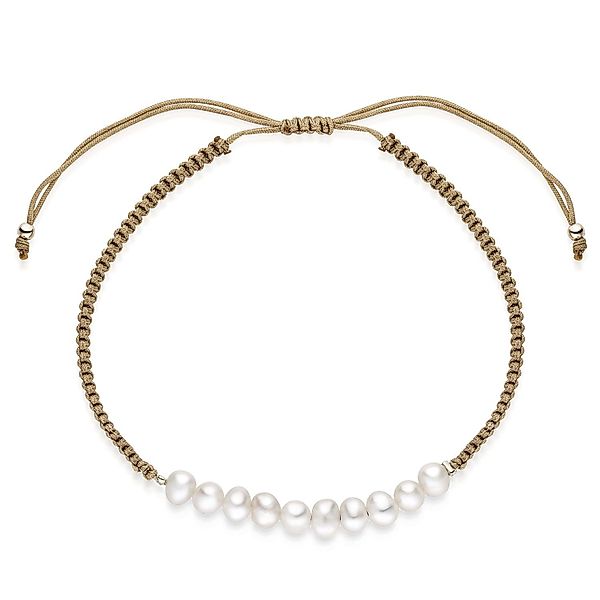 Materia Perlenarmband Schiebeknoten Armband mit Perlen günstig online kaufen