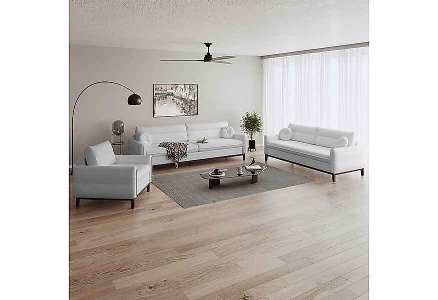 Beautysofa Polstergarnitur in modischer Bouclé-Qualität Belweder 3+2+1, Sof günstig online kaufen