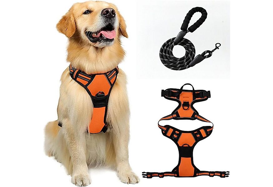 Forrlite Hunde-Geschirr Hundegeschirr Grosse Hunde, Anti Zug Hundegeschirr günstig online kaufen