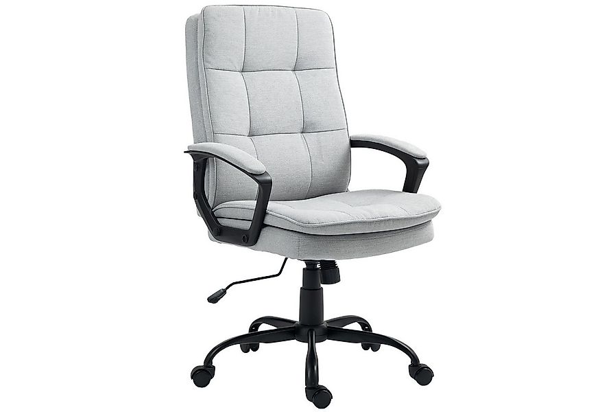 HOMCOM Bürostuhl Ergonomischer Schreibtischstuhl mit Wippfunktion, Höhenver günstig online kaufen