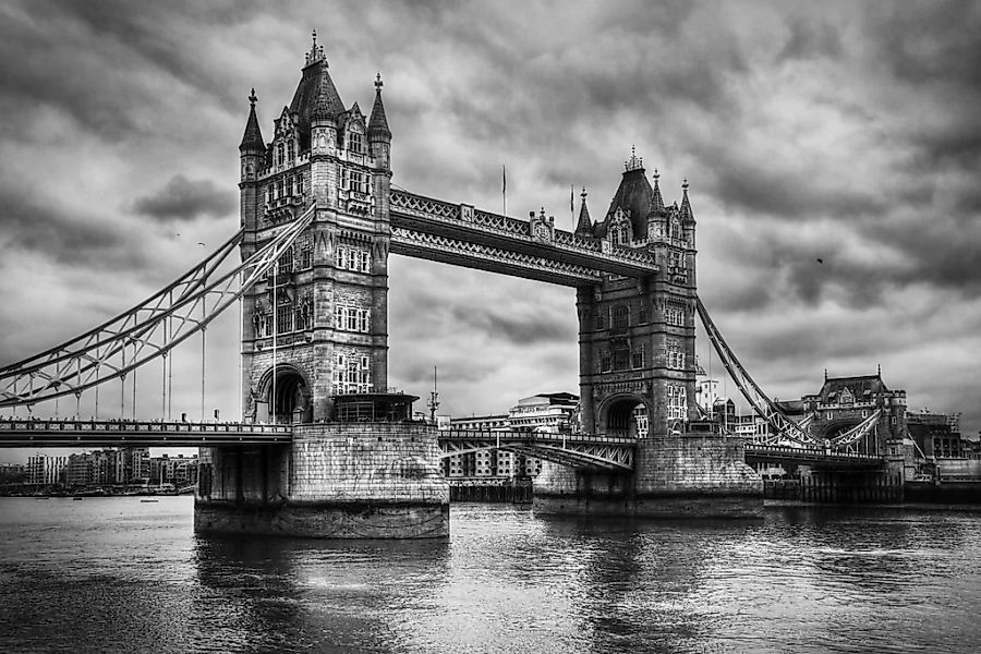 Papermoon Fototapete "Retro Tower Bridge" günstig online kaufen