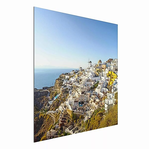 Alu-Dibond Bild Oia auf Santorini günstig online kaufen