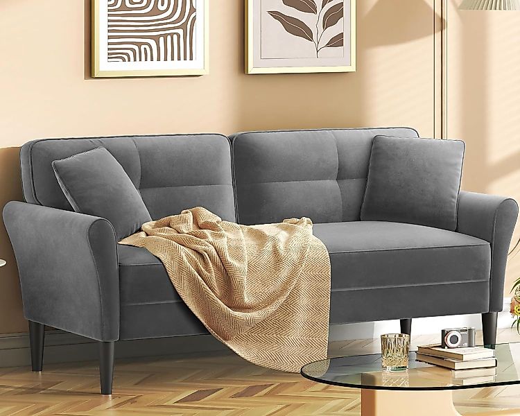 OUNUO Sofa 123CM kleine Couch 2 günstig online kaufen