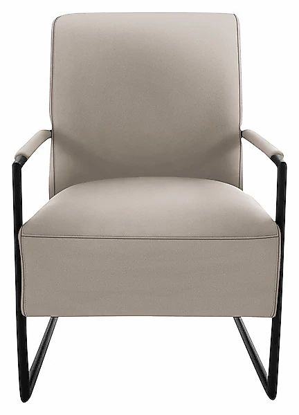 K+W Komfort & Wohnen Cocktailsessel, mit bezogenen Armlehnen, Gestell in Me günstig online kaufen