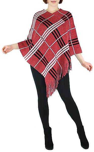 dy_mode Strickponcho Damen Poncho mit Pailletten günstig online kaufen