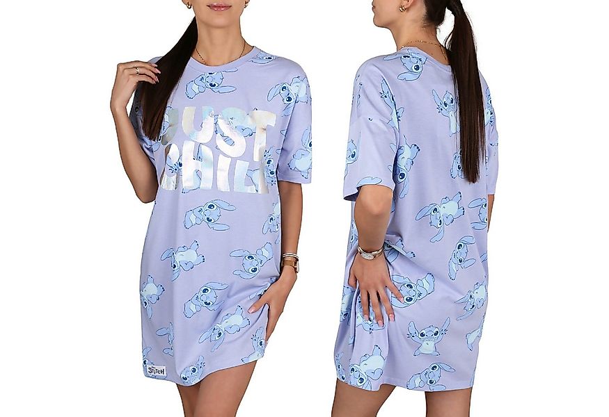 Sarcia.eu Nachthemd Disney Stitch blaues Nachthemd für Damen, Baumwolle, So günstig online kaufen