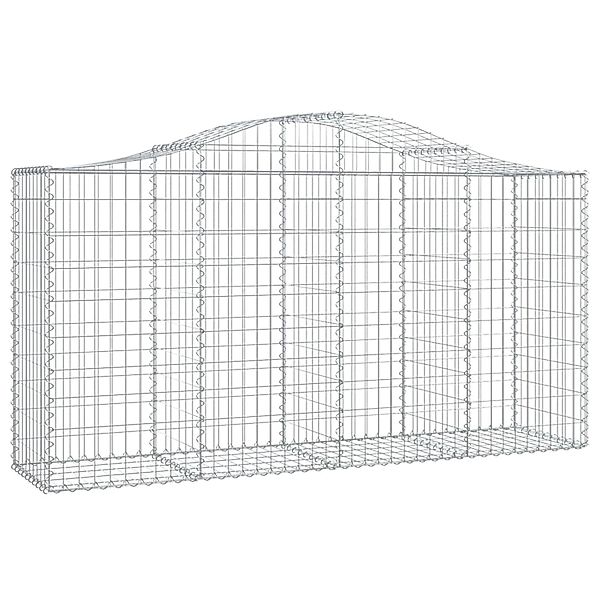 vidaXL Gabionen mit Hochbogen 13 Stk 200x50x100/120cm Eisen 1595500 günstig online kaufen