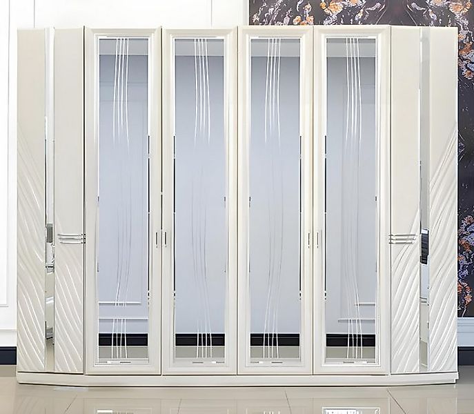 JVmoebel Kleiderschrank Kleiderschrank Schlafzimmer Moderne Möbel Weiß Holz günstig online kaufen