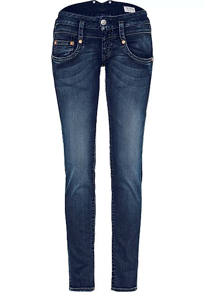 Herrlicher Slim-fit-Jeans "PITCH SLIM REUSED DENIM", mit Badge günstig online kaufen