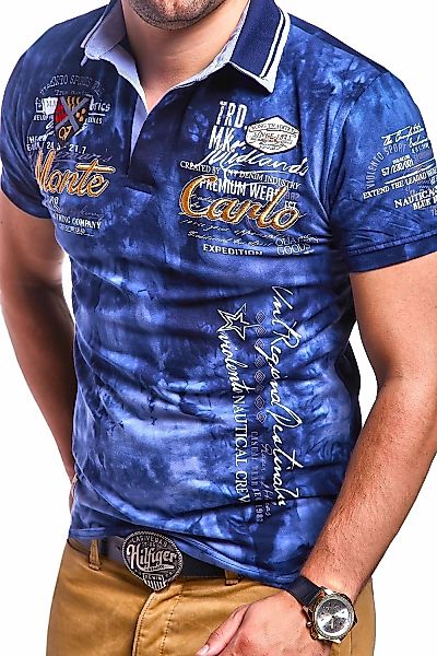 behype Poloshirt "PP-MONTCA", mit sportiven Stickereien günstig online kaufen