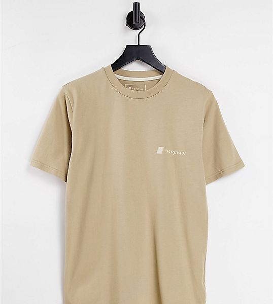 Berghaus – Heritage – T-Shirt in Beige mit Logo auf Vorder- und Rückseite, günstig online kaufen